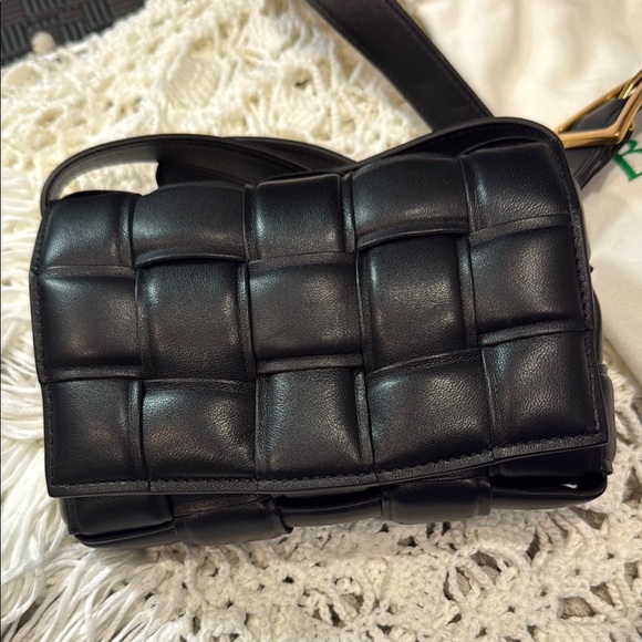 NWT Bottega Veneta Black Quilted Crossbody Bag - Picture 4 of 10